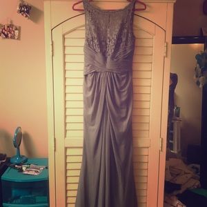 Gray formal gown
